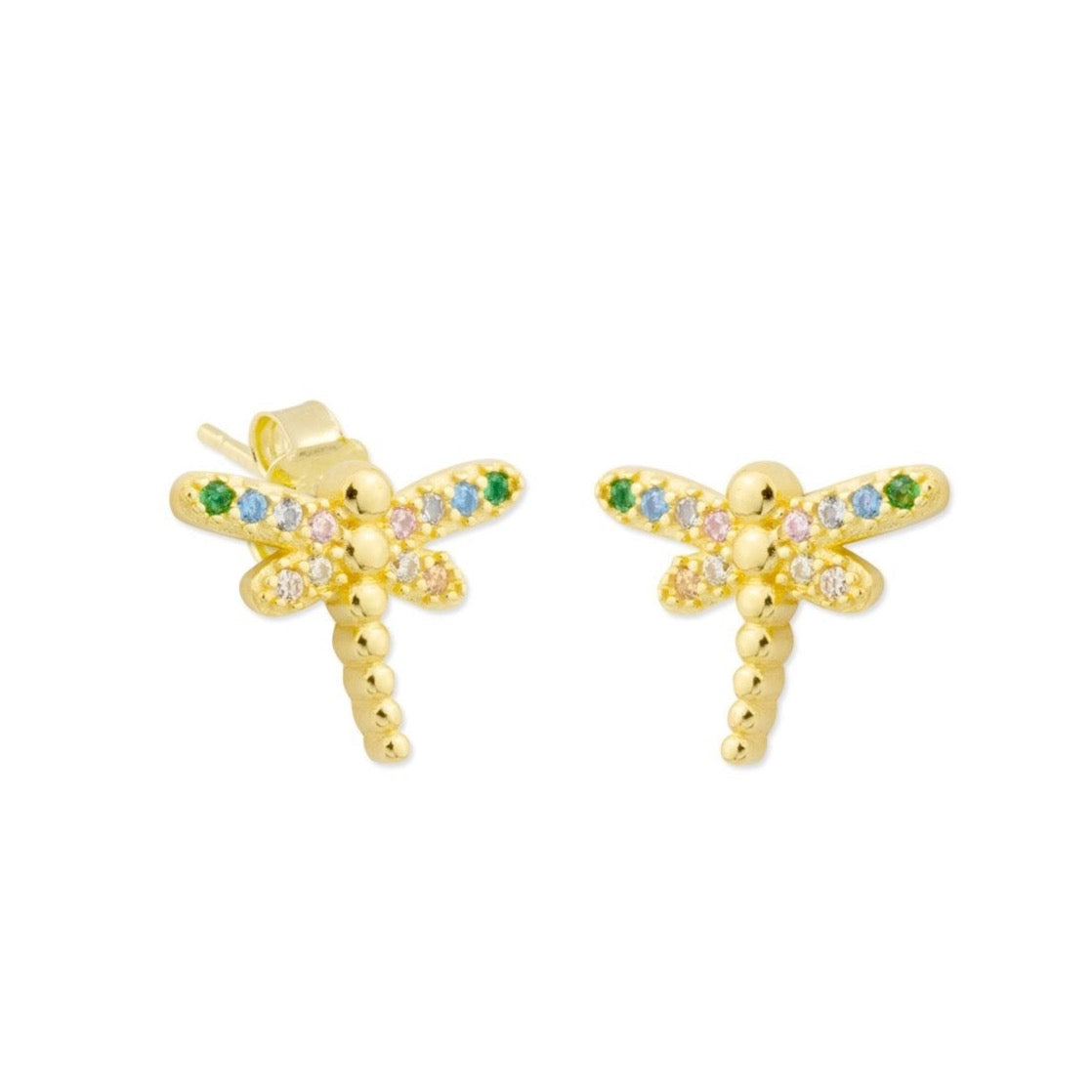 Libellula stud earrings