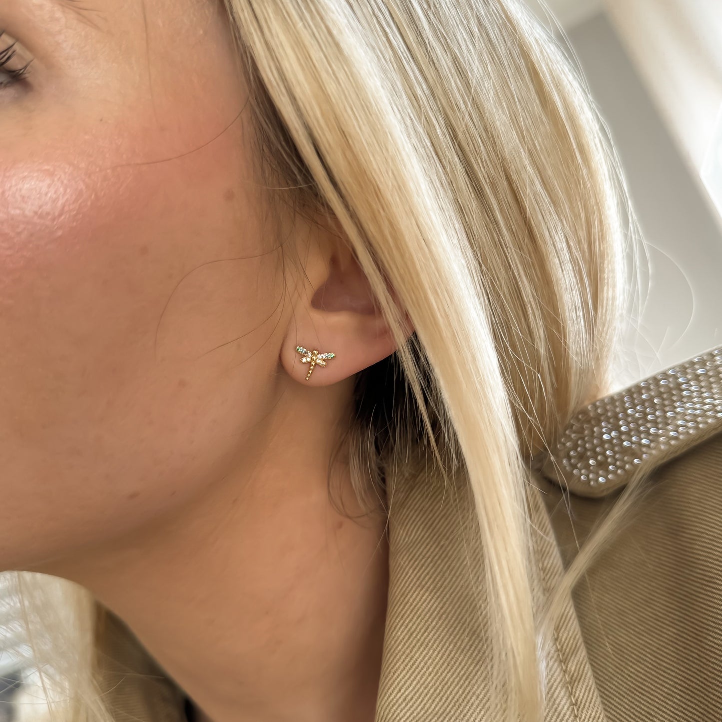 Libellula stud earrings