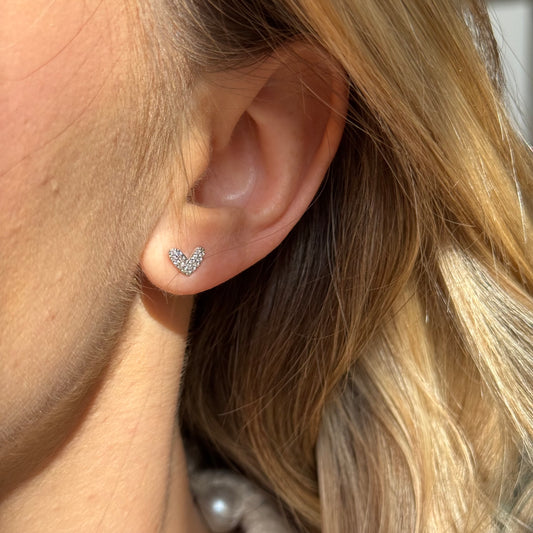 Cuore Brillante stud earrings
