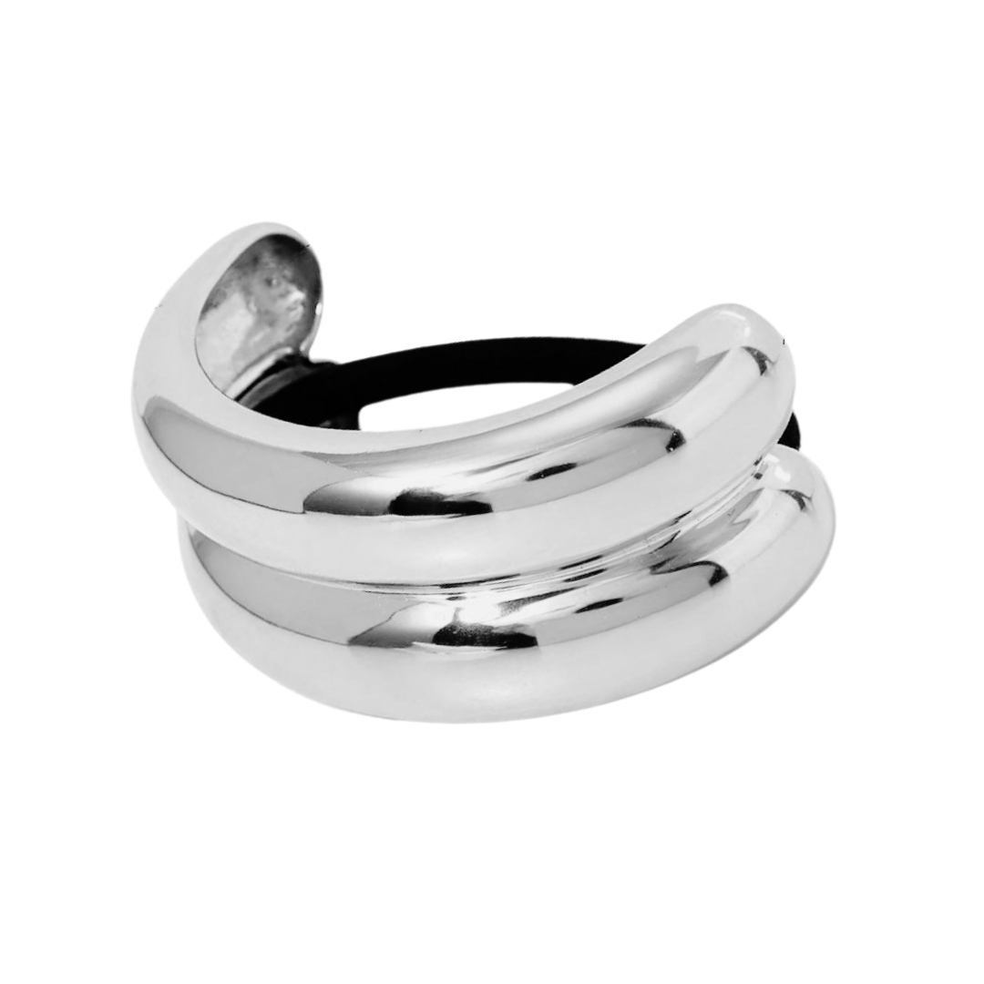 High-quality stainless steel hair tie in gold for stylish hairstyles