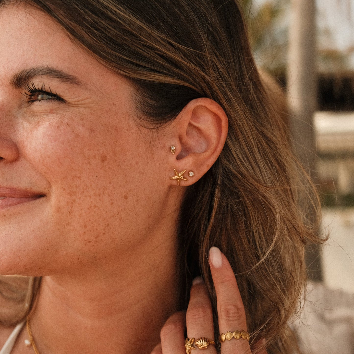 Stella Marina stud earrings