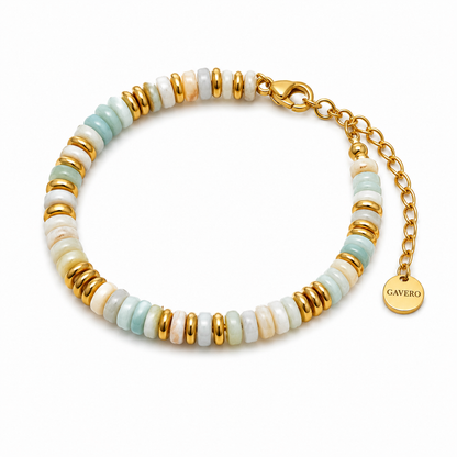Azzurra Amazonit Armband mit echten Natursteinen