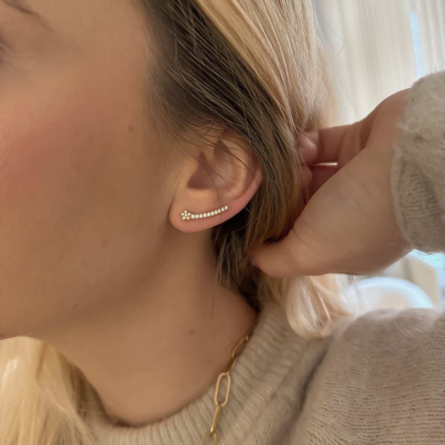 STELLACADENTE ear clips | Sterling silver