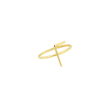 Load image into Gallery viewer, LETTERE Ring mit Buchstabe Gelbgold
