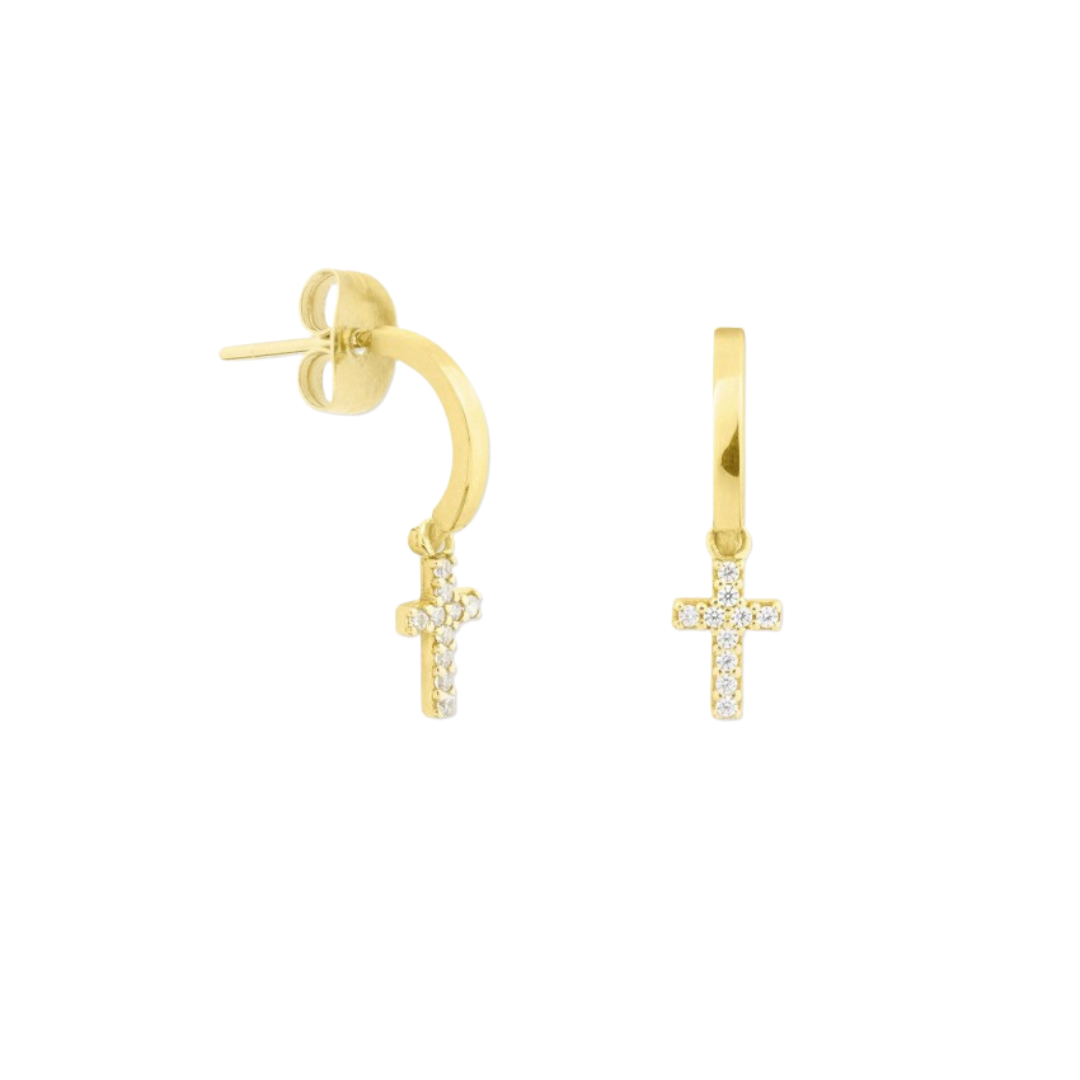 ATTRAVERSO earrings | real gold 375