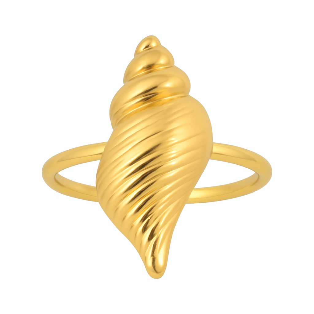 Anello Conchiglia Dorata