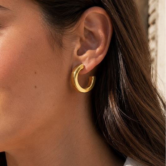 Oro Largo Hoop Earrings