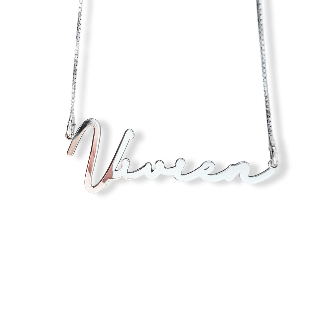 FAMIGLIA name necklace| sterling silver | personalizable