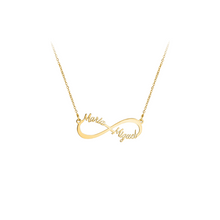 Load the image into the gallery viewer, INFINITO Name necklace with 2 names

