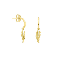 Load the image into the gallery viewer, PIUMA Earrings | Real Gold 375
