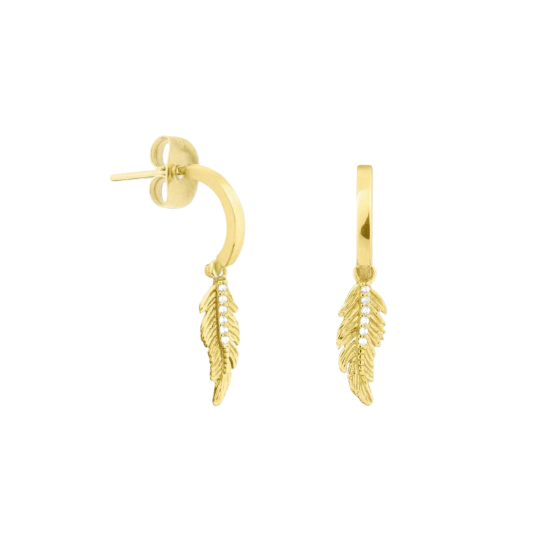 PIUMA earrings | real gold 375