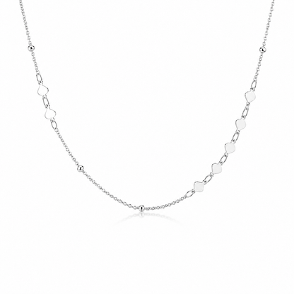 Cuori Kette Silber mit feinen Herzdetails