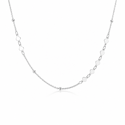 Cuori Kette Silber mit feinen Herzdetails