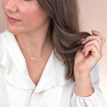 Name chain made from 750 gold 