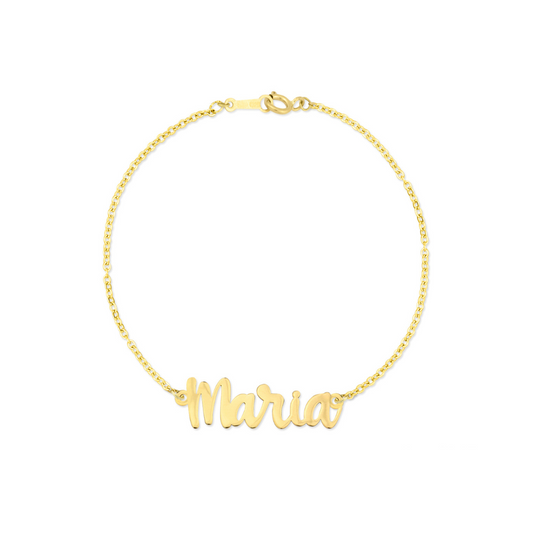 AMATO name bracelet 750 yellow gold