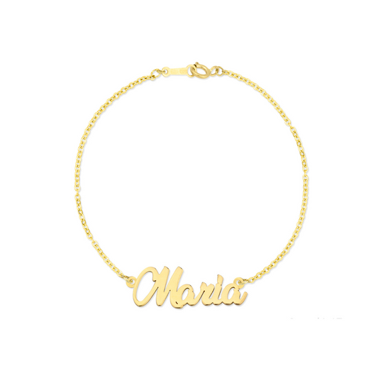 NATURA name bracelet 750 yellow gold