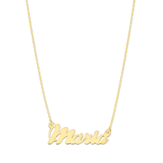 CONTENTO name necklace 750 yellow gold