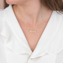 Download the image in the gallery viewer, GRASSATO name necklace 750 yellow gold
