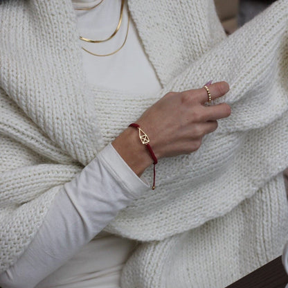 LIMITED Mr Tosch by GAVERO UNISEX Charitiy bracelet merlot - Gavero